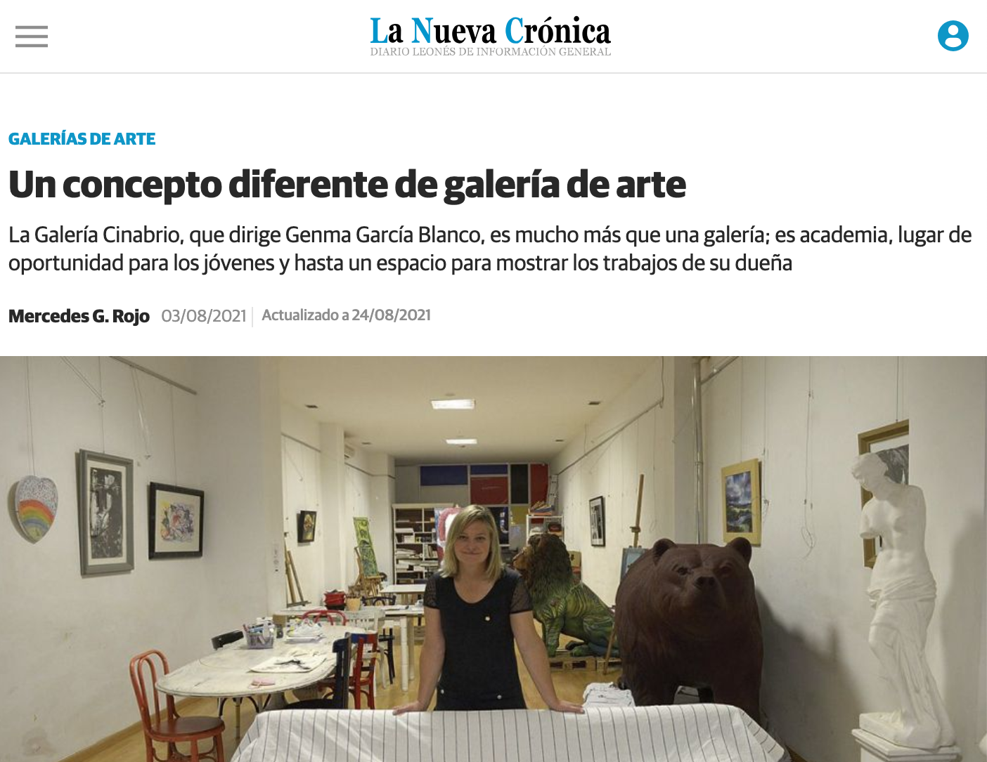 Noticia de la Nuevaa Cronica sobre la Galería